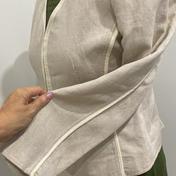 NWT Harve Benard Linen Blazer |Size 12P - Picture 7 of 13